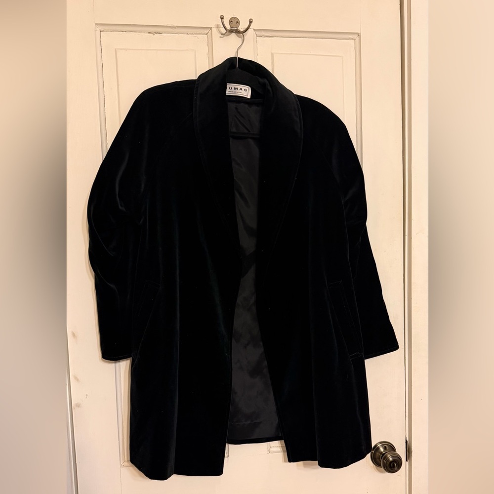 Pierre Dumas Black Velvet Blazer